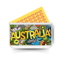 AUSTRALIA display insert, savings tracker and clear twin pocket cash envelope