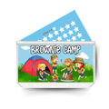 BROWNIE CAMP display insert, savings tracker and clear twin pocket cash envelope