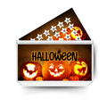 HALLOWEEN display insert, savings tracker and clear twin pocket cash envelope