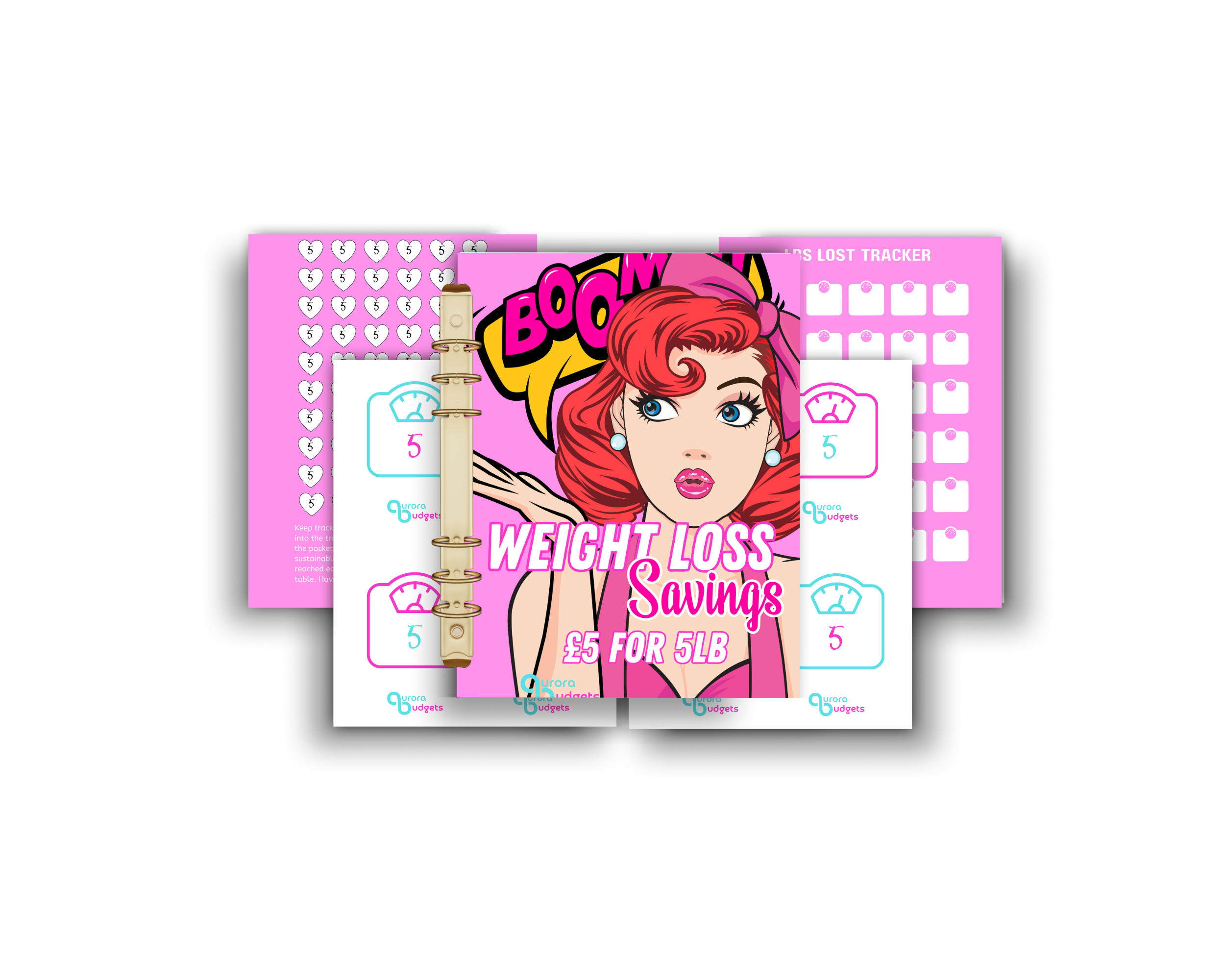 WEIGHT LOSS budget binder bundle for A5 binder