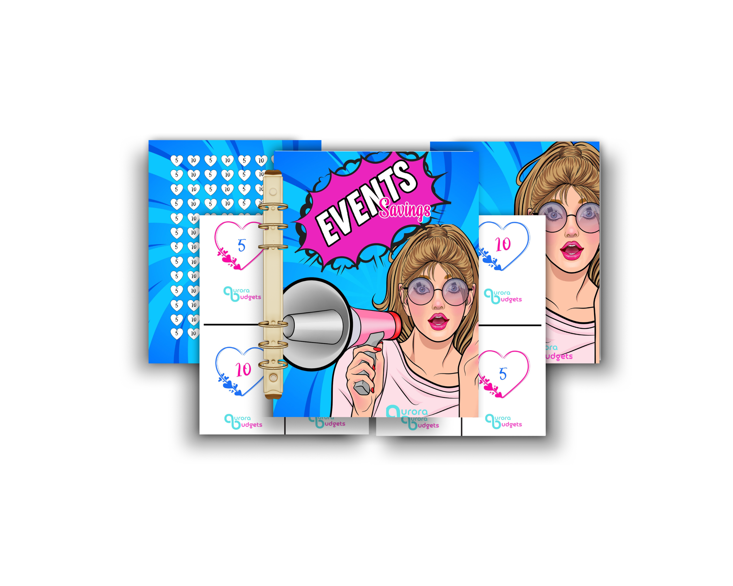 EVENTS budget binder bundle for A5 binder