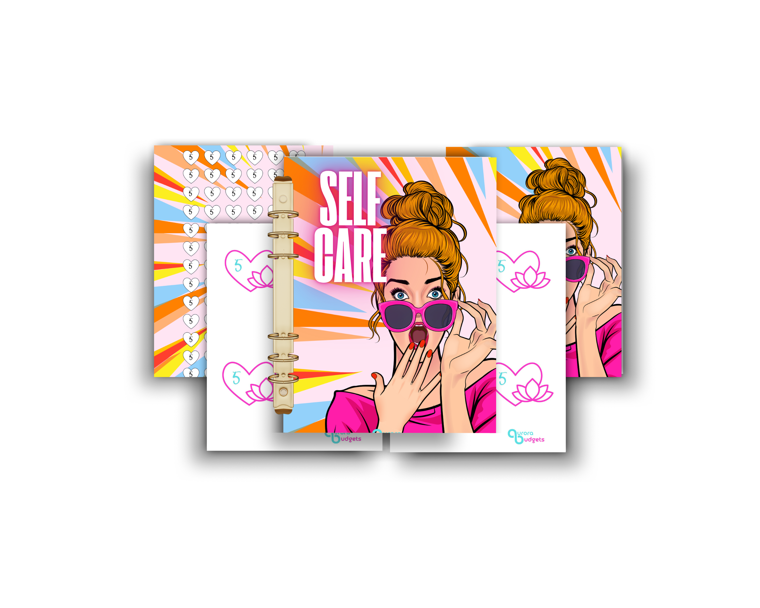 SELF CARE budget bundle for A5 binder
